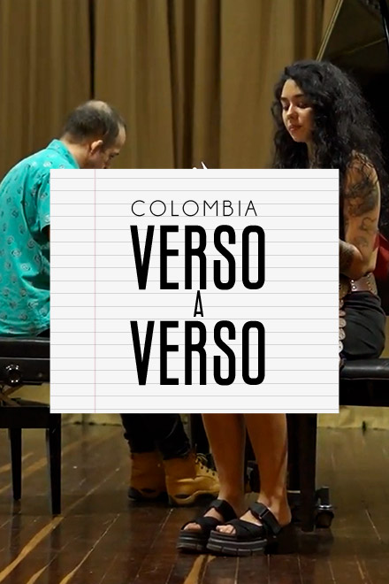 Póster Colombia verso a verso, serie colombiana disponible en RTVCPlay