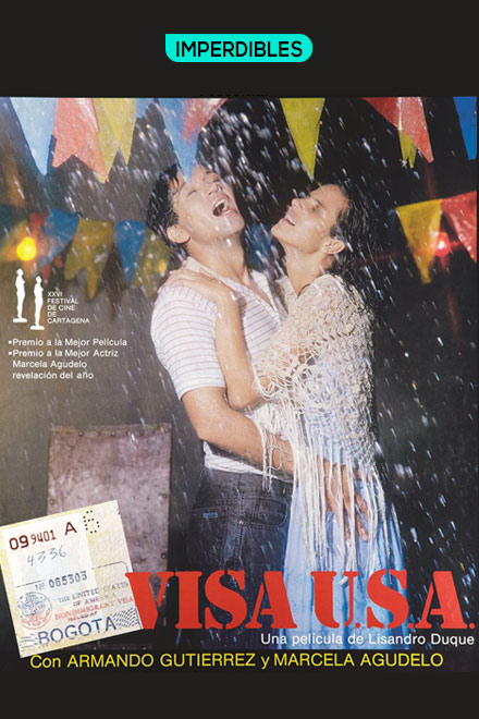 Póster Visa USA, película de ficción colombiana disponible en RTVCPlay