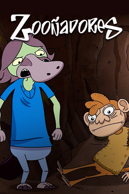 Póster oficial de la serie animada Zooñadores, disponible en la plataforma de streaming RTVCPlay