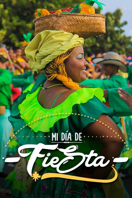 Póster oficial de Mi día de fiesta, disponible en la plataforma de streaming RTVCPlay