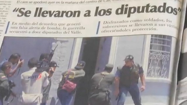 Articulo de prensa escrita sobre el secuestro de los 12 diputados del Valle del Cauca