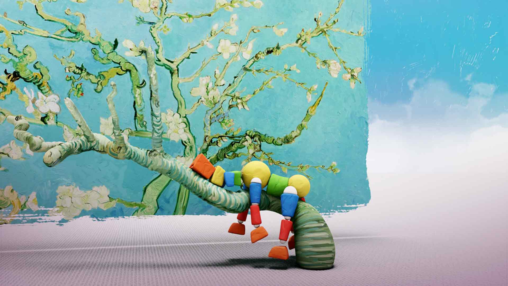 Jugando frente a una obra maestra