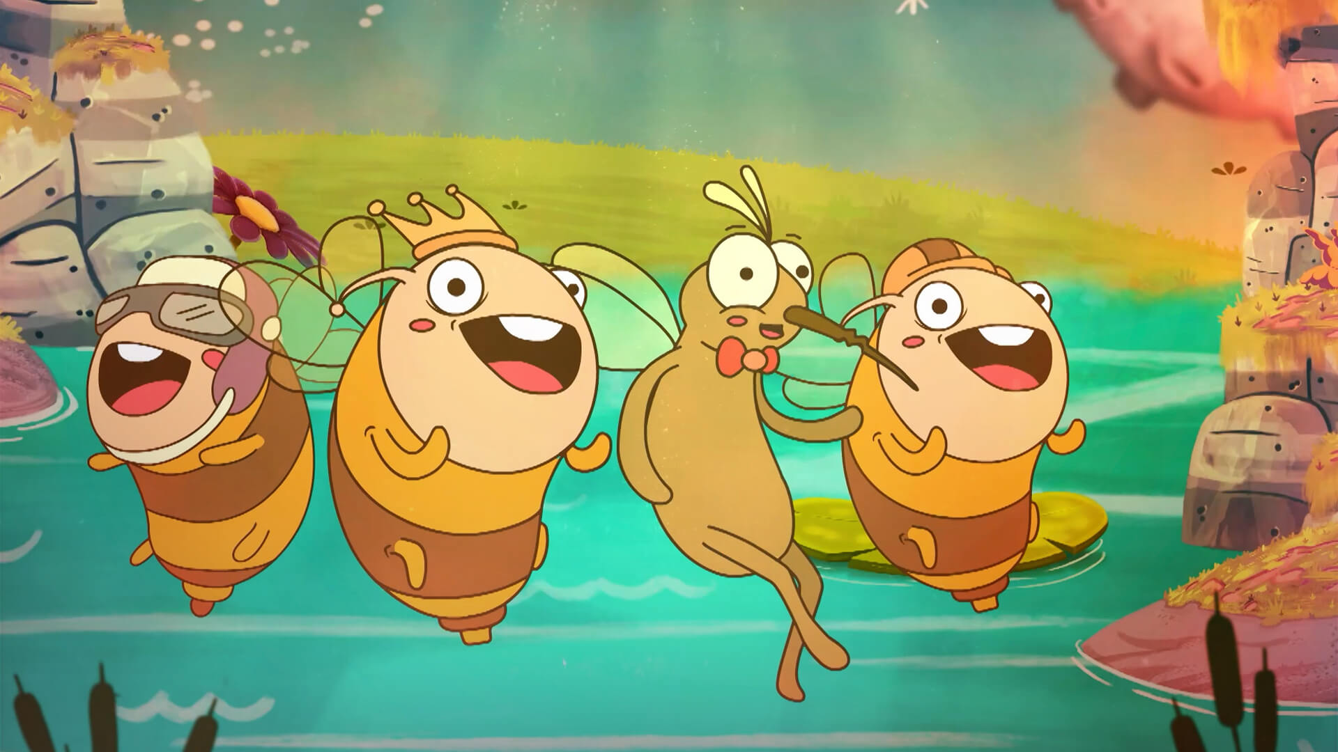 Bailando felices en el club de tango