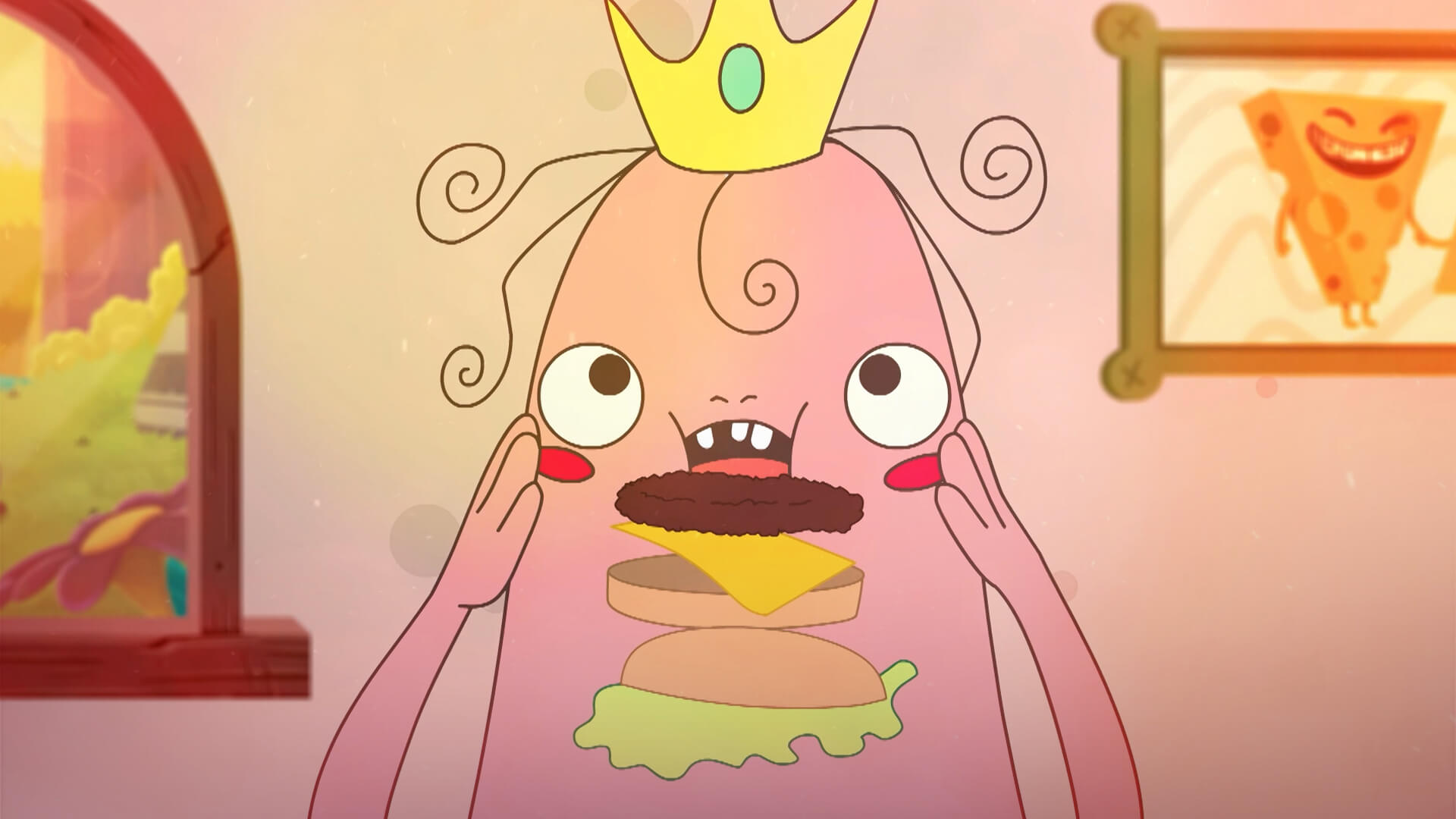 Peroxisoma a punto de comerse una hamburguesa