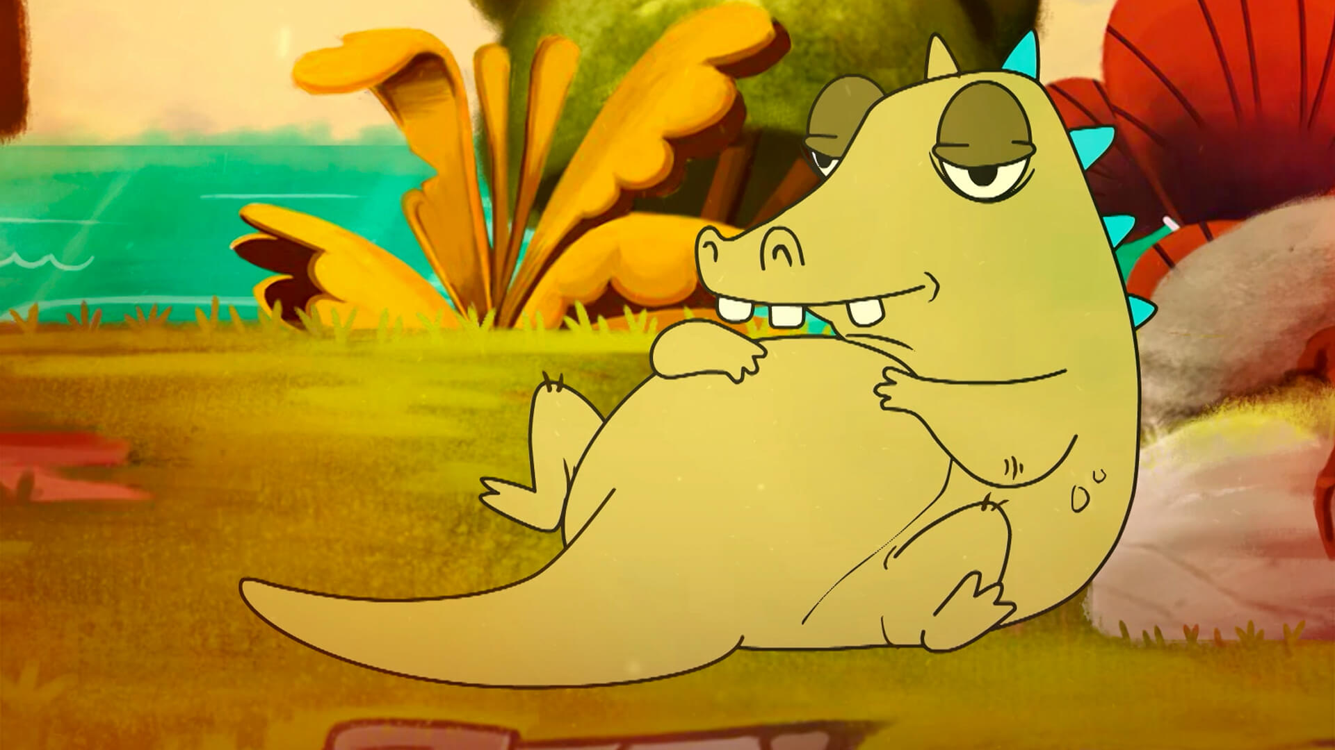 Lilo el cocodrilo relajado, cocodrilo animado, cocodrilo con caries, lavarse los dientes, ver cuentitos magicos,  series infantiles, series para niños, series gratis, series online, series de señal colombia