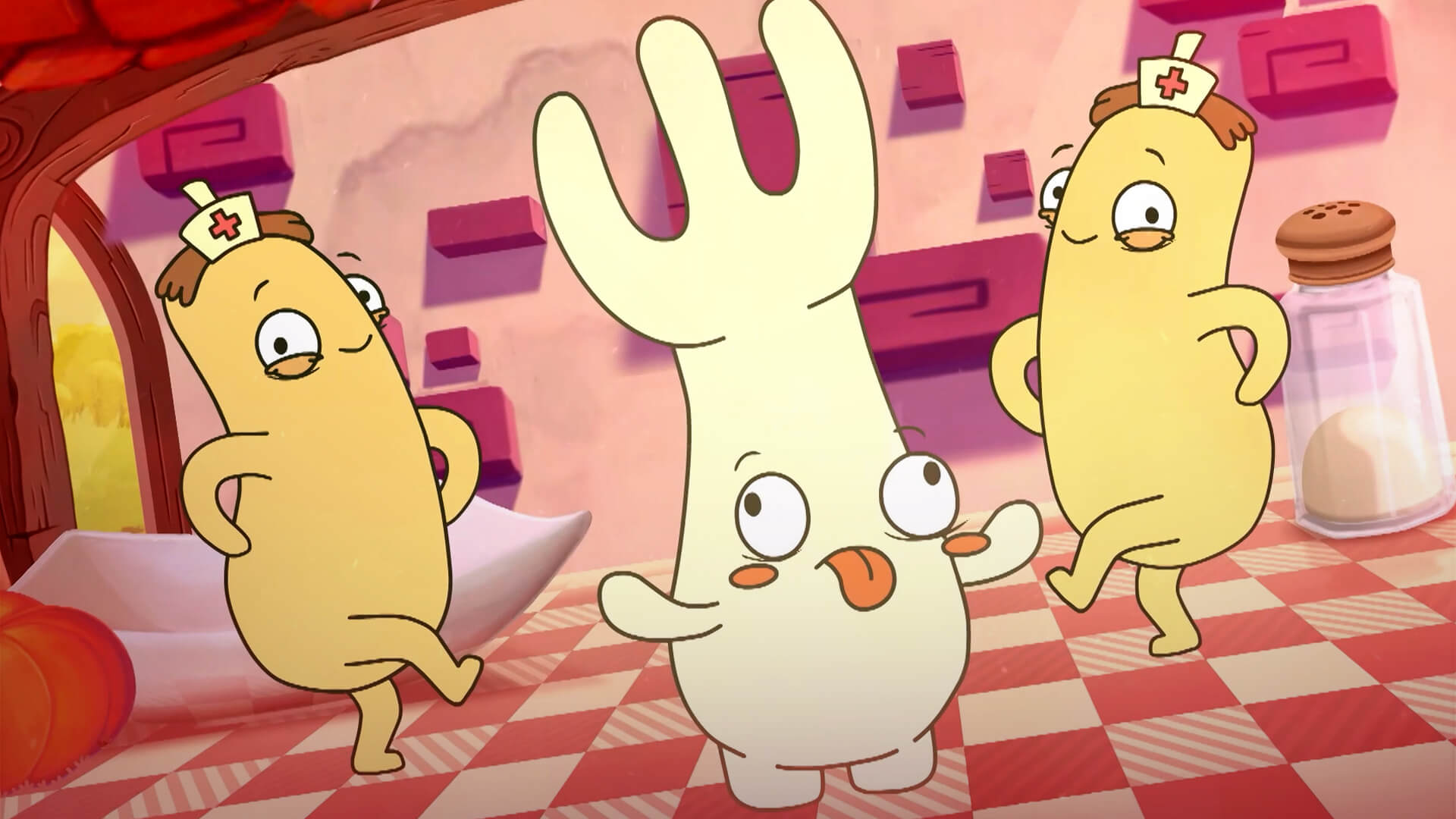 Tenedor en el mundo de las cucharas, tenedor animado, tenedores y cuahcaras animadas, ver cuentitos magicos,  series infantiles, series para niños, series gratis, series online, series de señal colombia