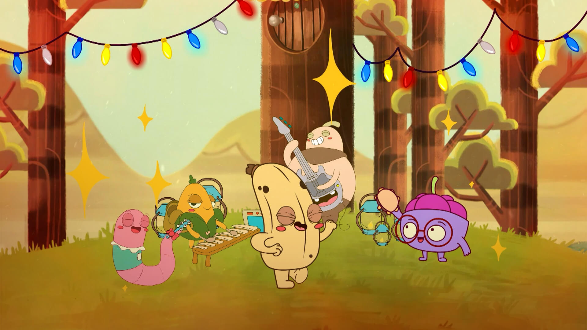 Navidad Cuentitos Mágicos, bananito, banano animado para niños, babano animado, navidad en cuentitos magicos, ver cuentitos magicos,  series infantiles, series para niños, series gratis, series online, series de señal colombia