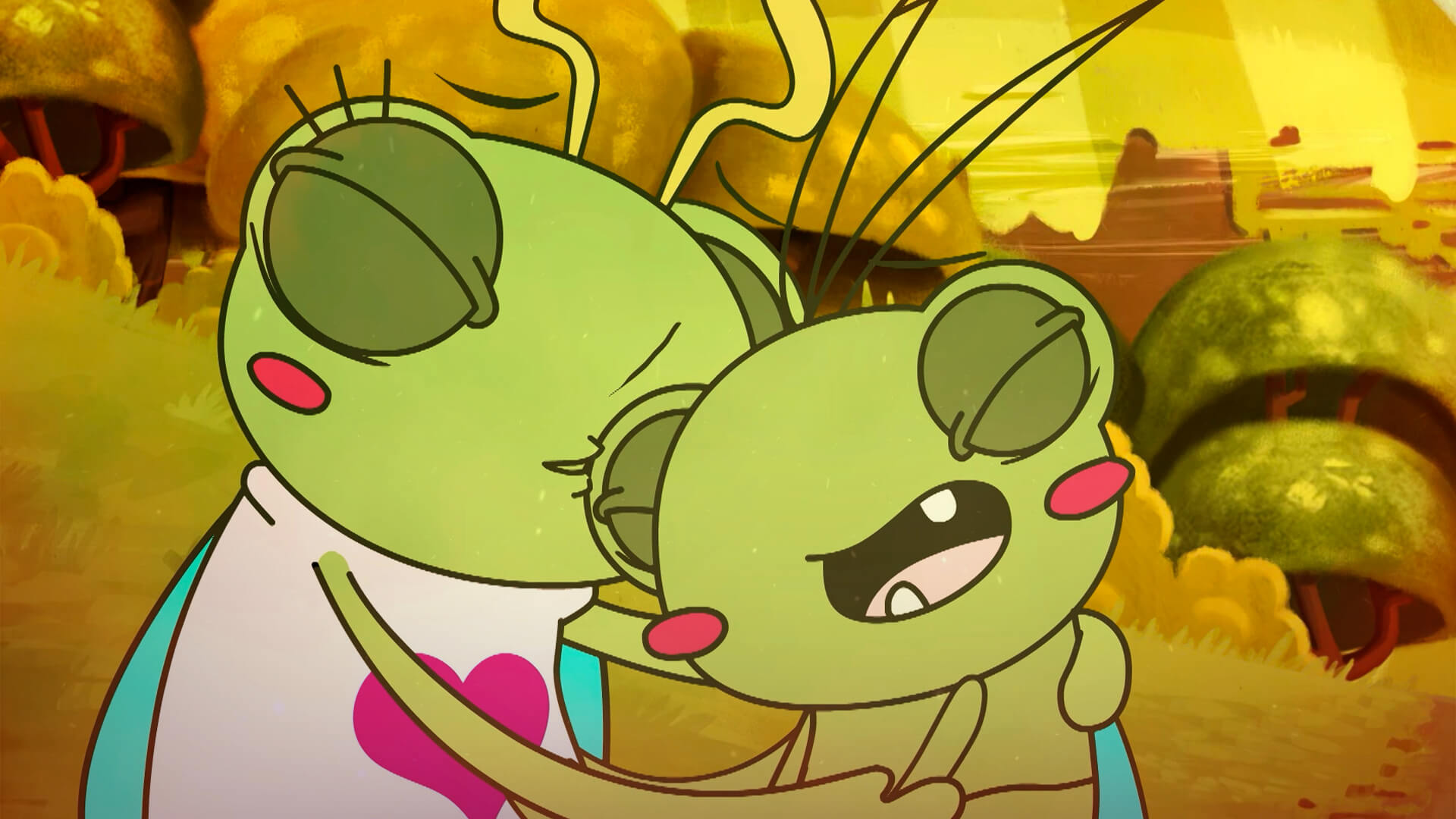 La mamá de Cri Cri Cristobal le da un beso, grillo saltarin, grillos animados, grillos en cuentitos magicos, zatanos nuevos, ver cuentitos magicos,  series infantiles, series para niños, series gratis, series online, series de señal colombia