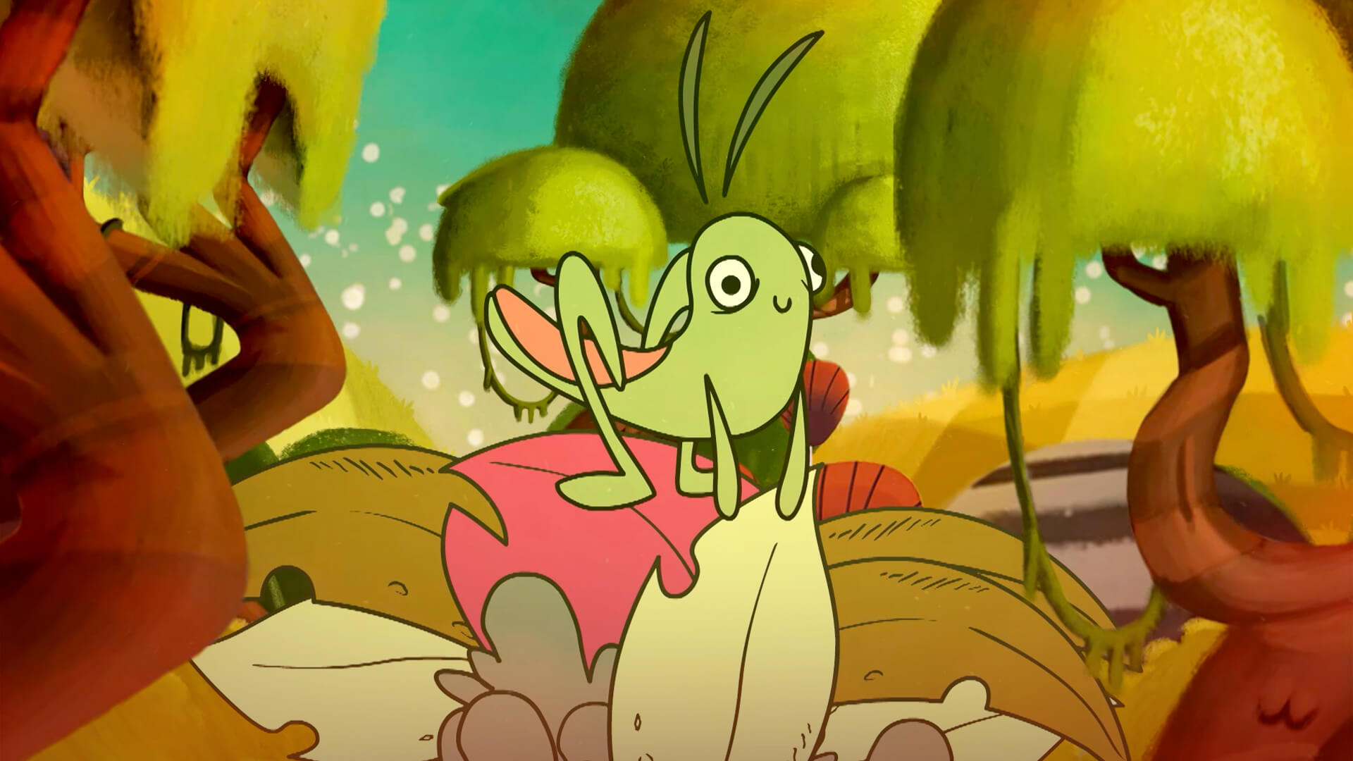 Saltamontes animados, animales y personajes animados, ver cuentitos magicos,  series infantiles, series para niños, series gratis, series online, series de señal colombia