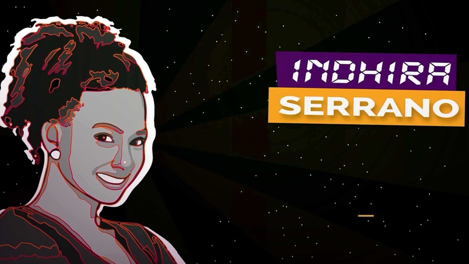 poster de la caricatura de una mujer