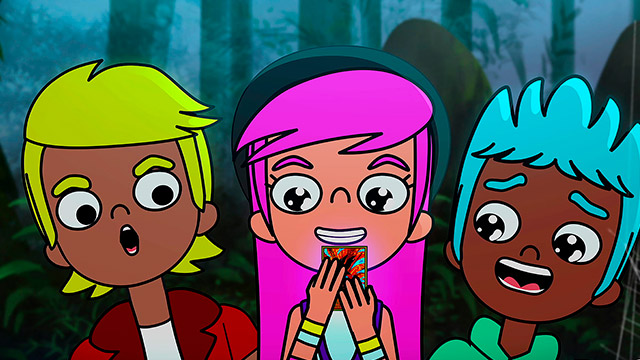 el mohan animado, Niños sorprendidos animados, prohibido respirar, mundos encantados, atrapados en un juego, series animadas sobre espantos, series para niños, series online, series gratis, series de señal colombia