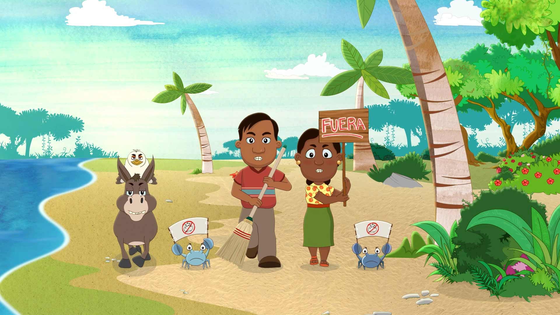 ¡Conoce a los hipopótamos junto a Guillermina y Candelario por la plataforma de streaming RTVCPlay!