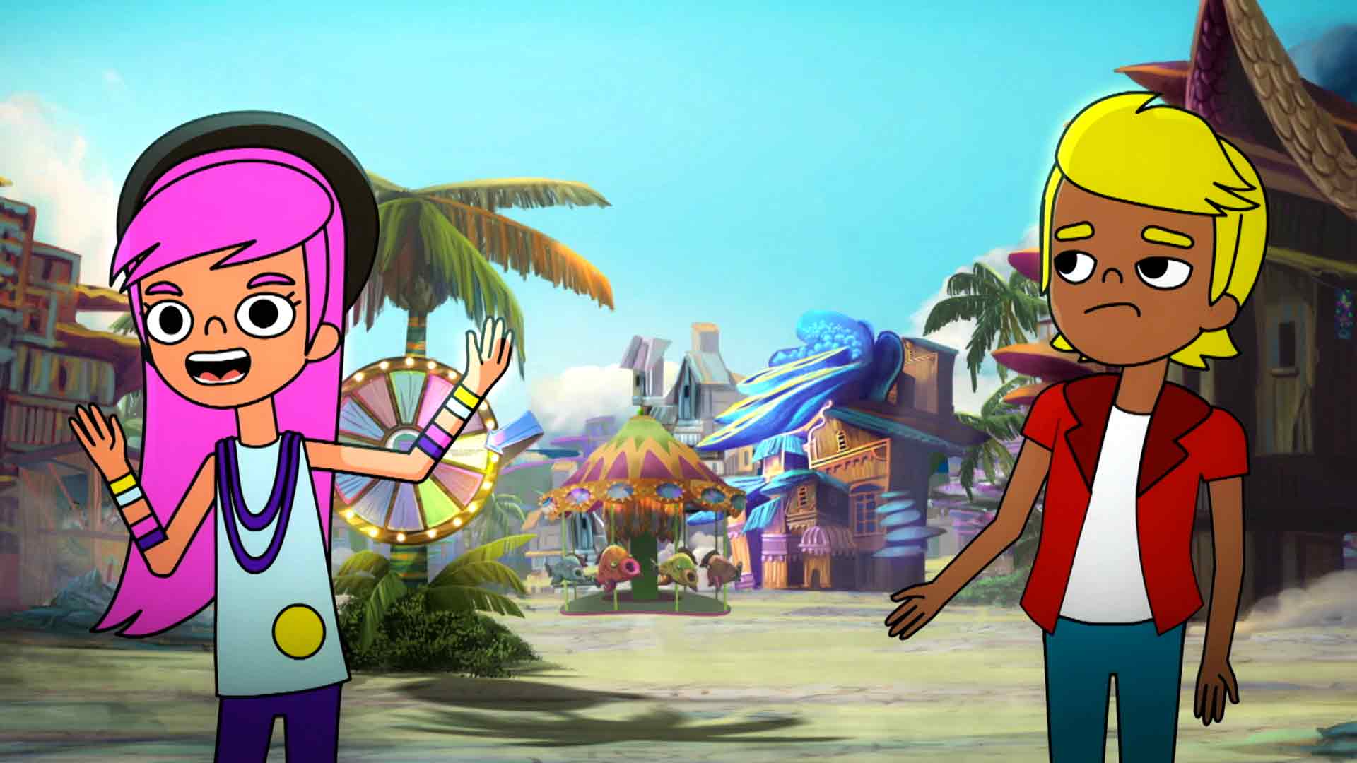 Amigos de Espantijos, muñecos animados, carreras de espantijos, ver espantijos mundos encantados, atrapados en un juego, series animadas sobre espantos, series para niños, series online, series gratis, series de señal colombia