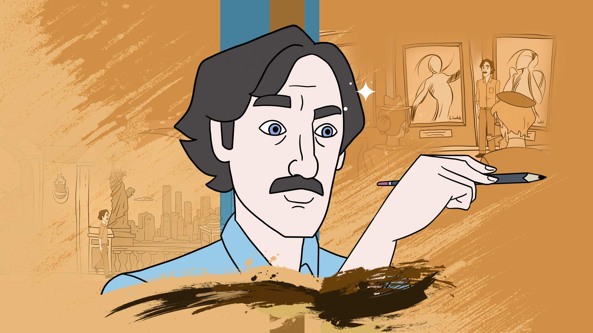 Conozca detalles del artista colombiano Luis Caballero en la serie animada original de RTVCPlay Érase una voz