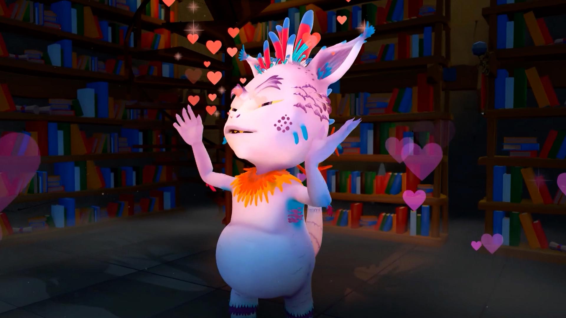 gato animado enamorado 