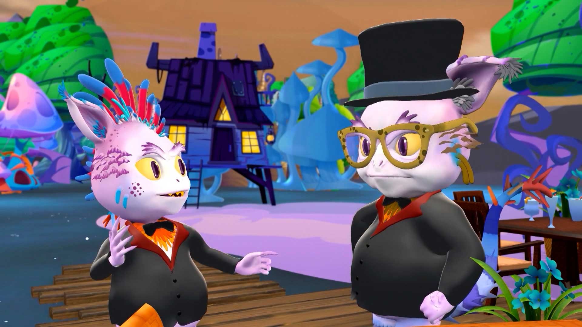 mostruos vestidos de gala