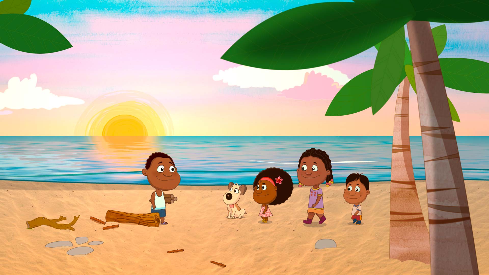 Diálogo en la playa