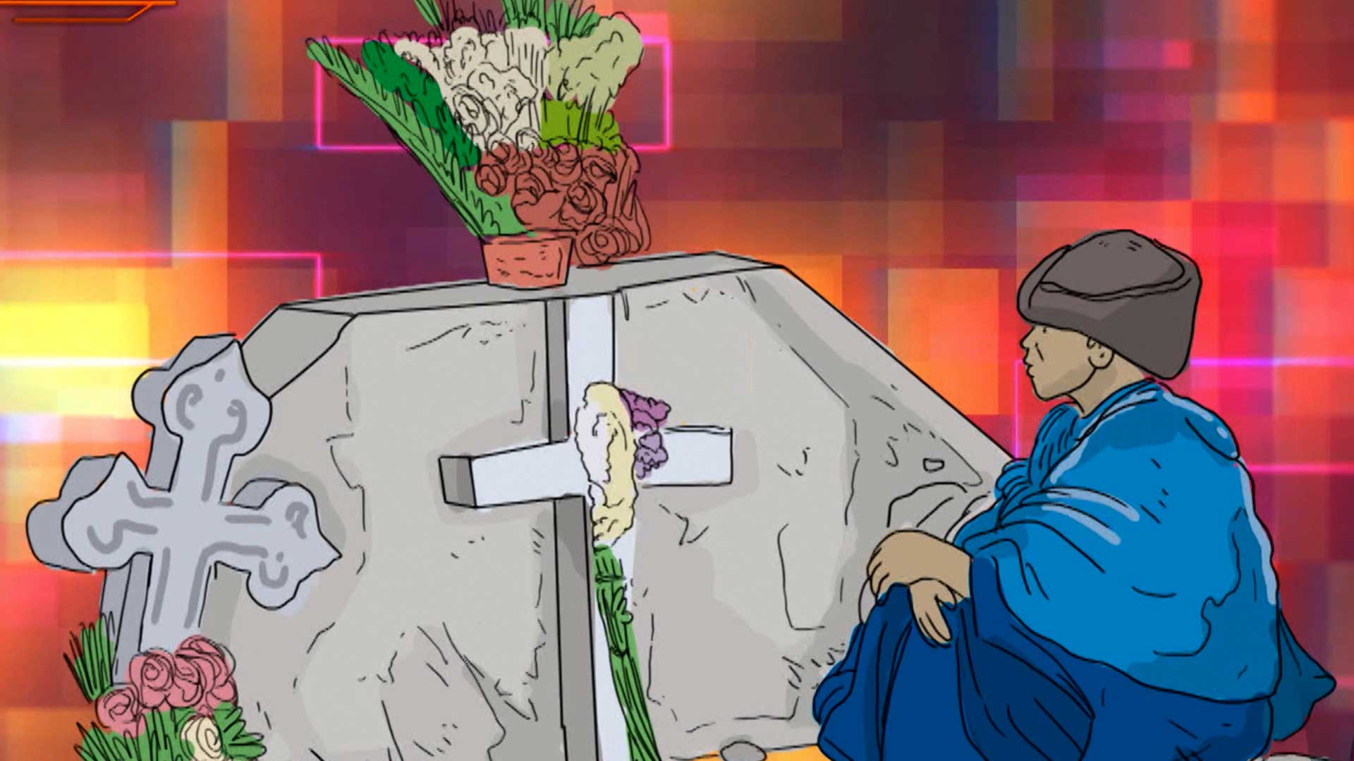 mujer en el cementerio, dia de los muertos, muerte, celebracion de la muerte, profe en tu casa, series educativas, señal colombia, series divertidas