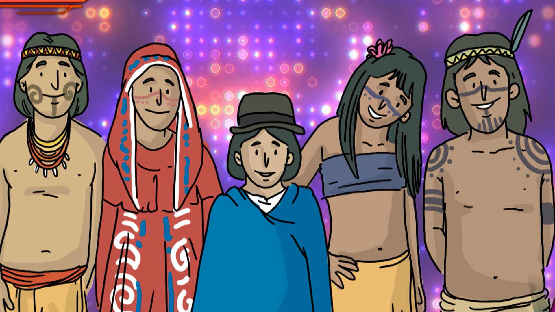 indigenas animados, educacion indigena, publos indigenas, comunidades indigenas, educacion en comunidades indigenas, profe en tu casa, series educativas, señal colombia, series divertidas