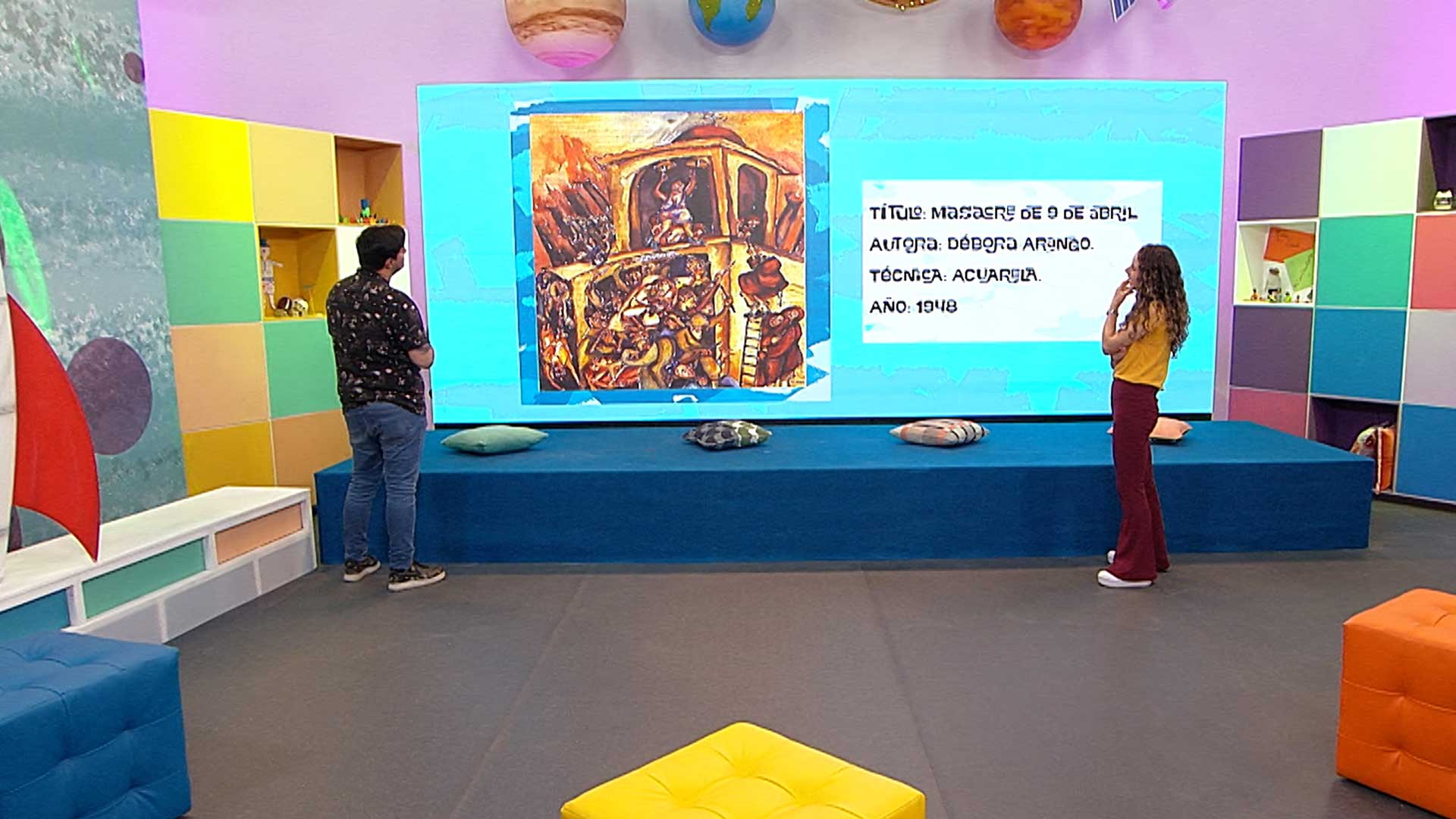 Cami presentadora de Profe en tu casa