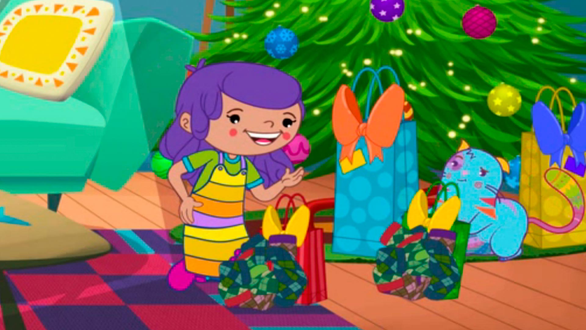 navidad, arbol de navidad, liga de fastidiadores, caricaturas de abuelitos,  series para niños, series infantiles, series de señal colombia, series gratis, ver juani y gaton