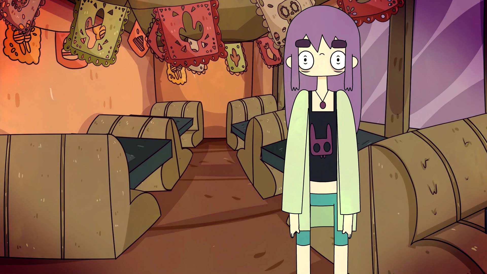 ‘Mi’ decide salvar a su caracol de la suciedad en Chica Cartón. Disponible en RTVCPlay. 