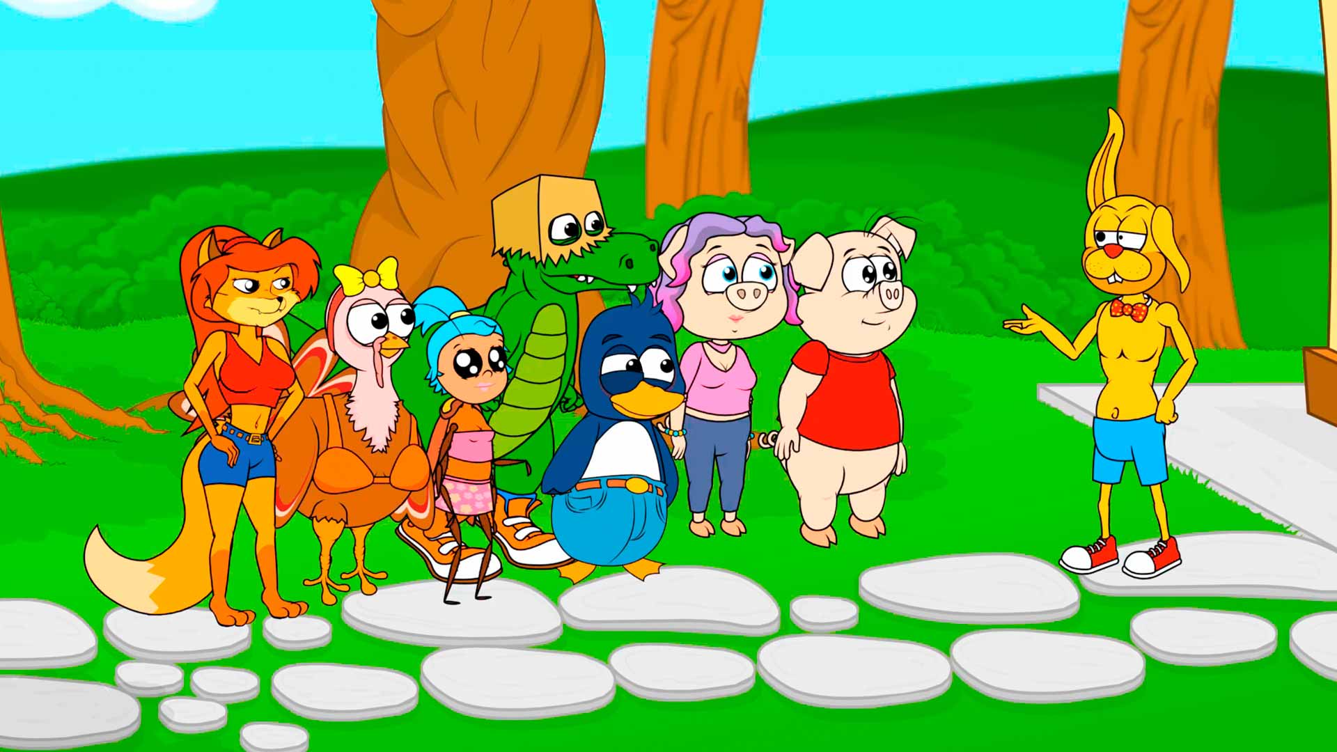 Serie retro adolescente Zootecnia en la plataforma RTVCPlay.