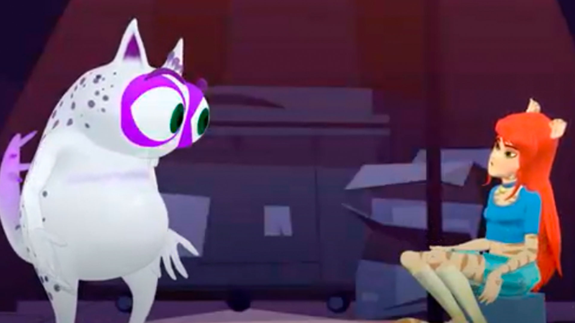 dos monstruos conversando 