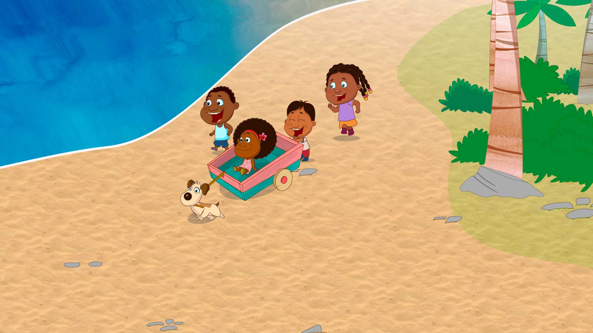 Mira ahora “Mis nuevos amigos” capítulo de la serie de eduentretenimiento animada La maleta de Guillermina y Candelario en la plataforma de streaming RTVCPlay