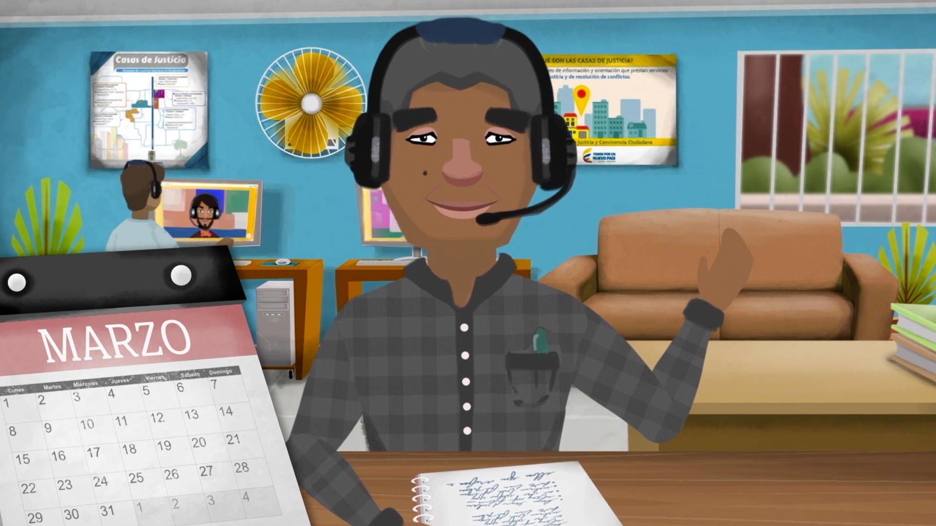 Hombre trabajando por la justicia - Tejiendo Justicia