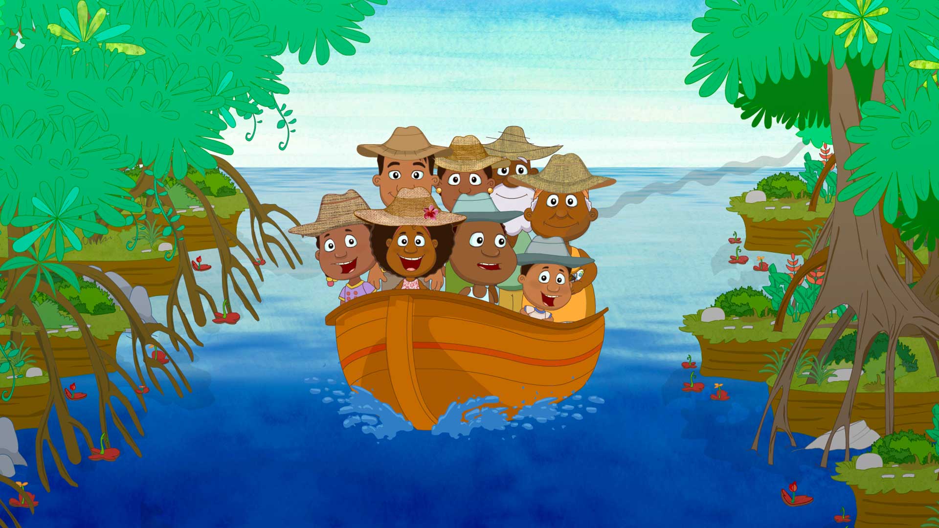 Mira ahora “Los secretos del manglar” capítulo de la serie de eduentretenimiento animada La maleta de Guillermina y Candelario en la plataforma de streaming RTVCPlay