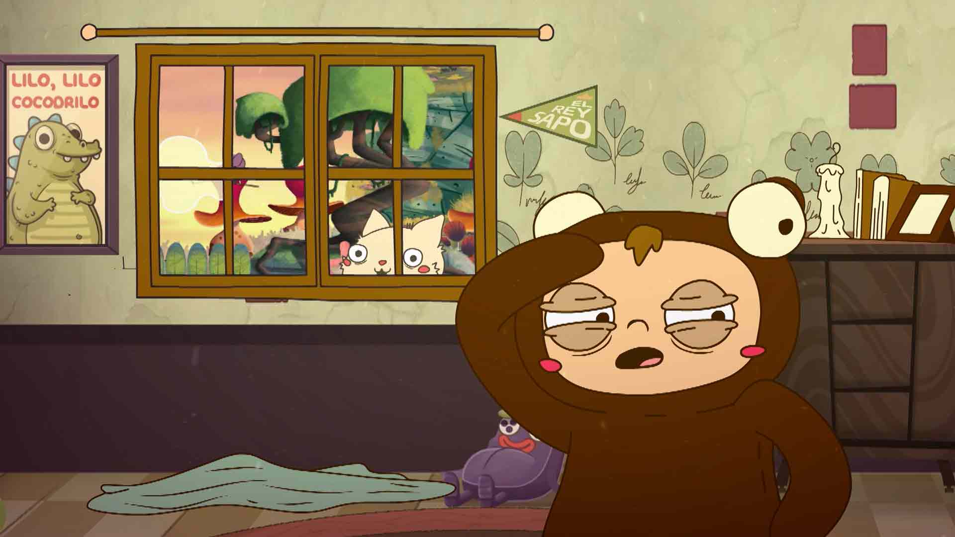 niño disfrazado adolorido