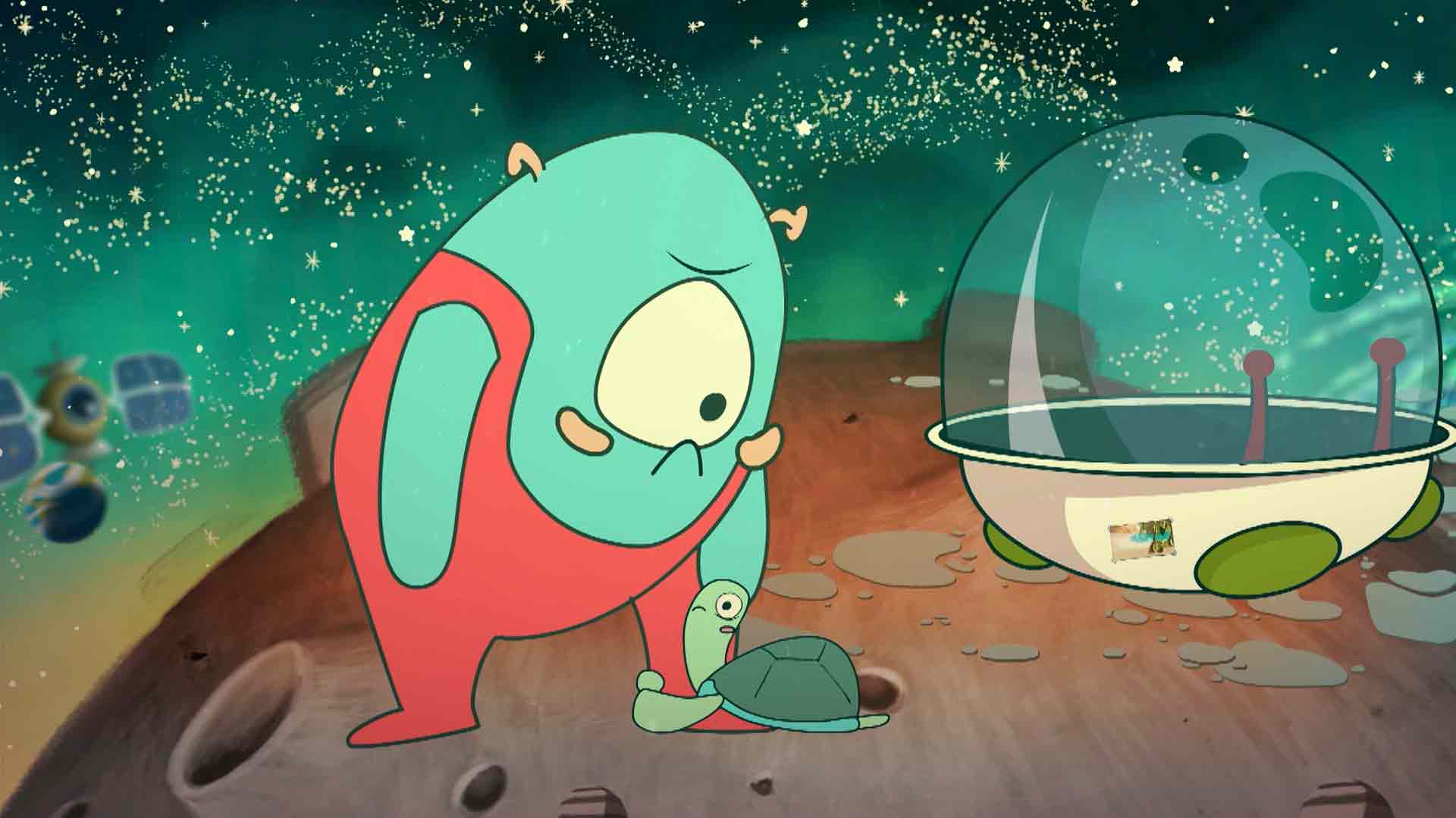 marciano con la tortuga