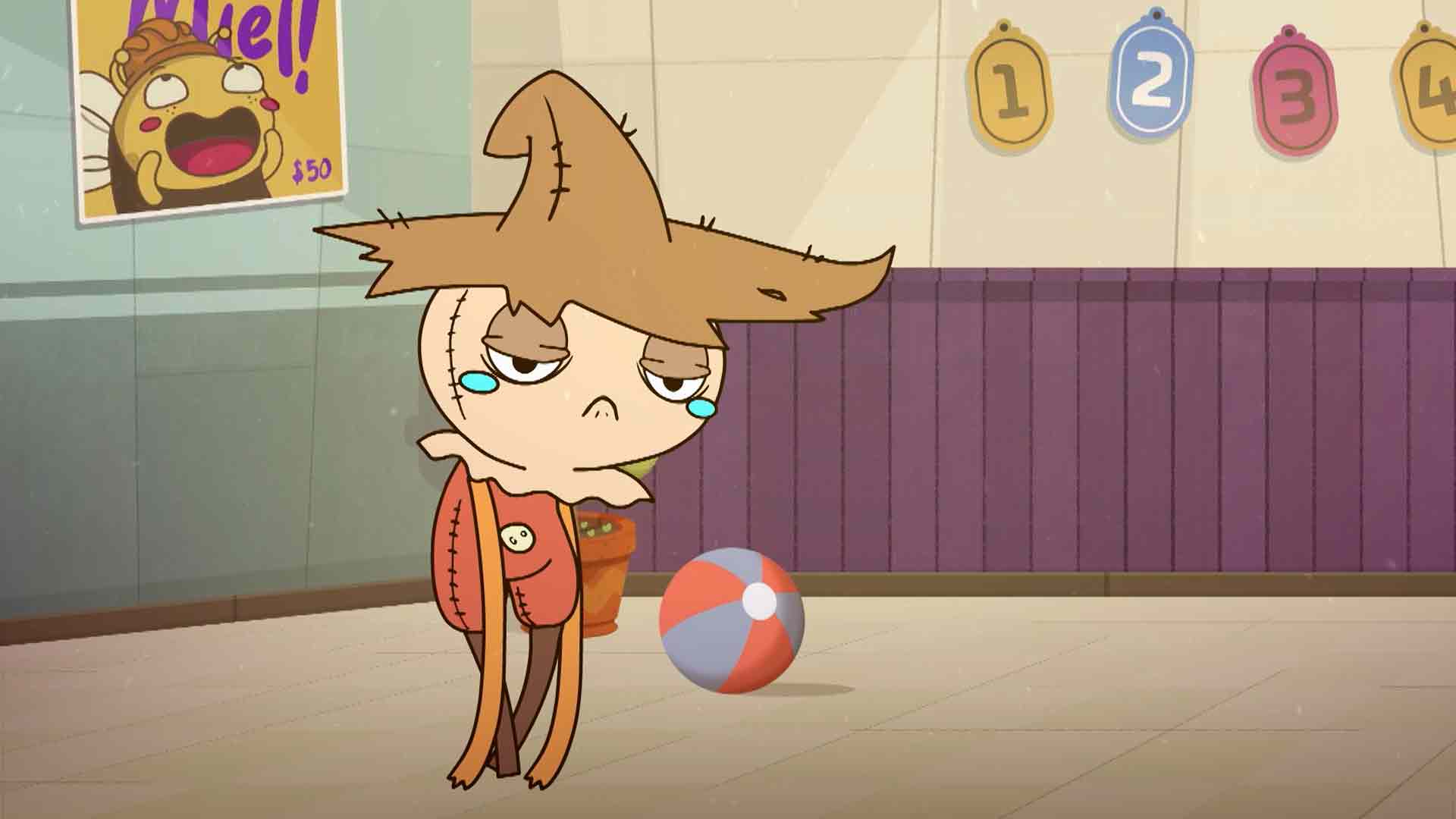 espantapájaros triste