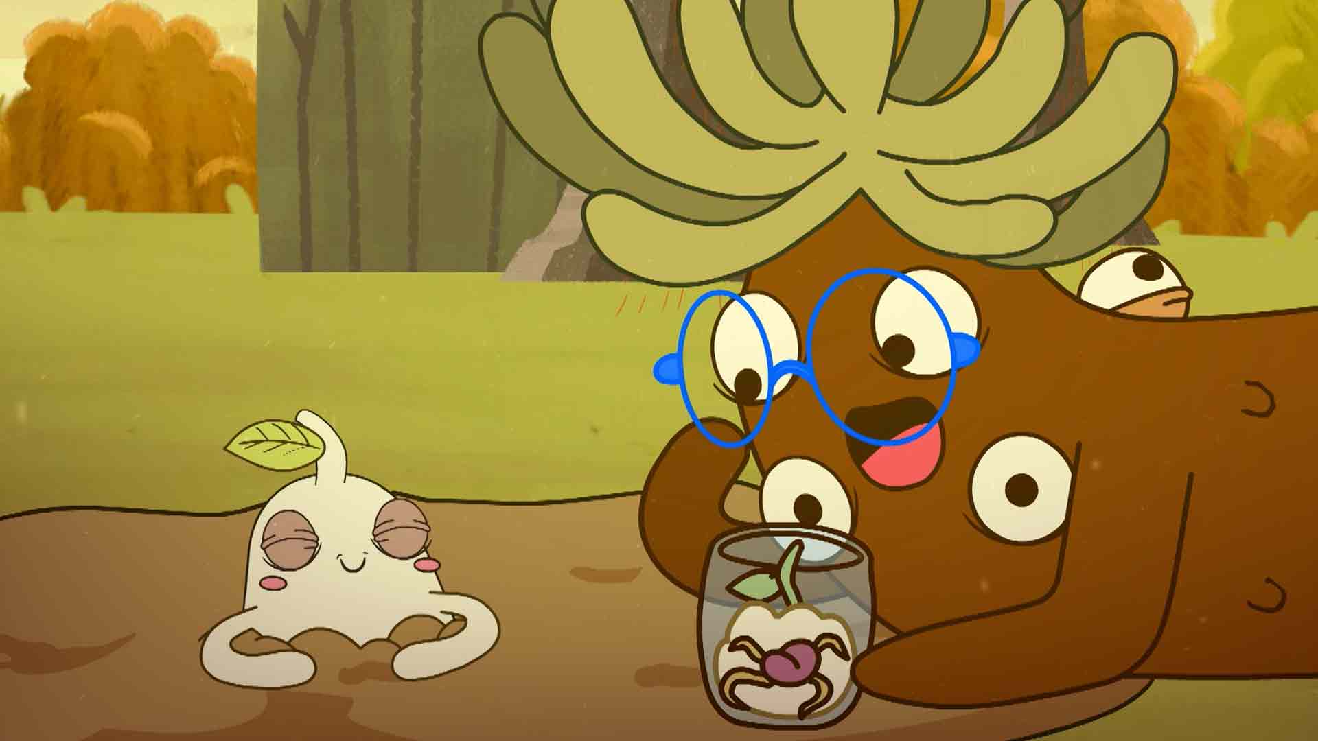 Frailejón y una hormiguita sembrando