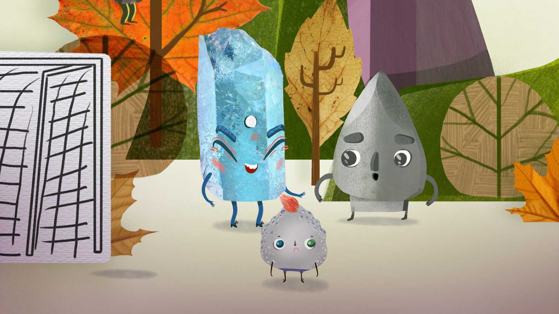 Rocas en el parque del colegio, cuento viajero, bullying, pedro roca, niños contando cuentos, series infantiles, series online, series gratis, series para niños