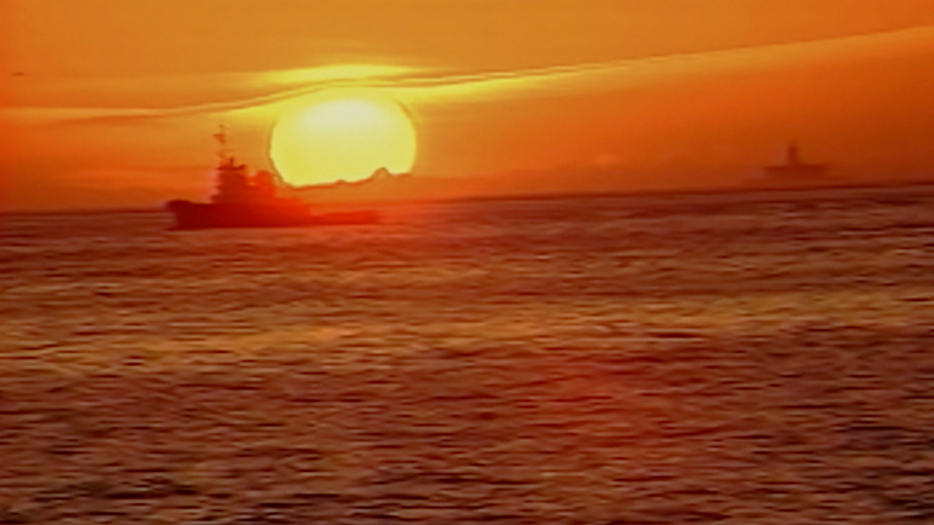 Atardecer desde la playa en Lisboa