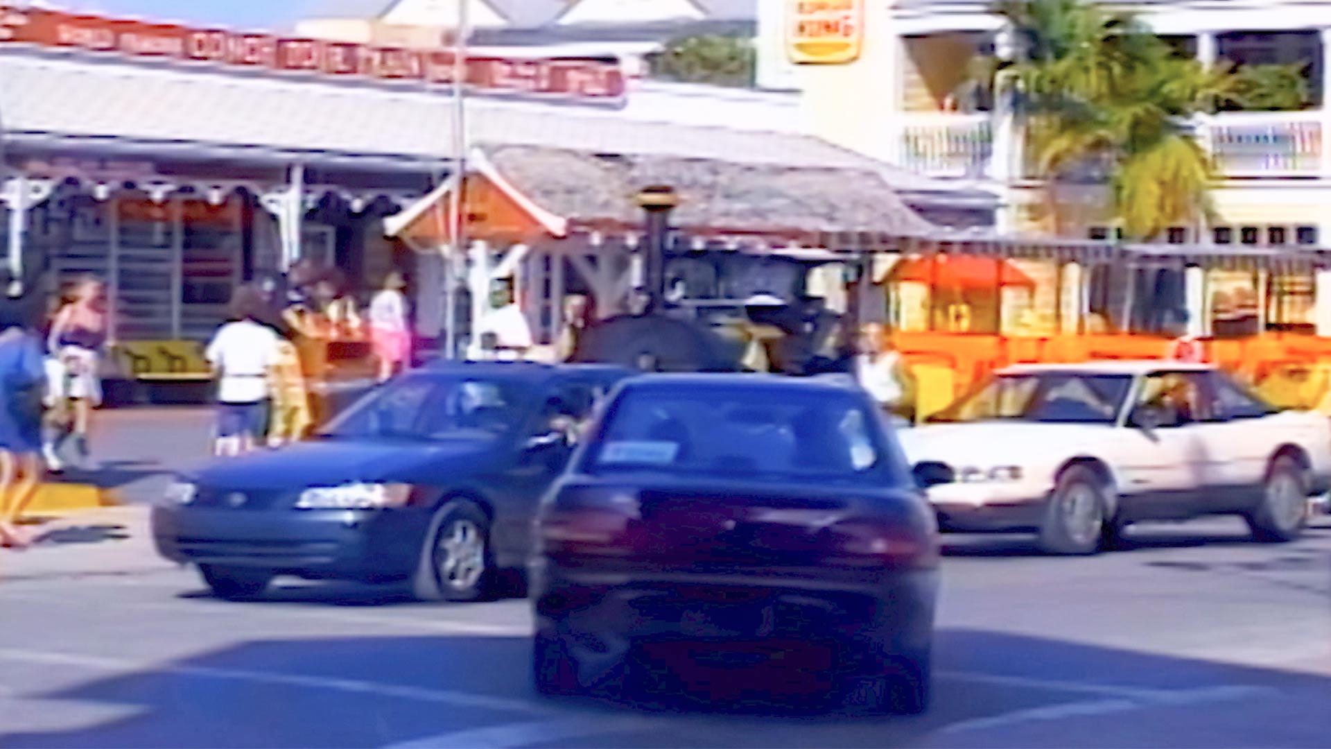 calle congestionada en Cayo Hueso