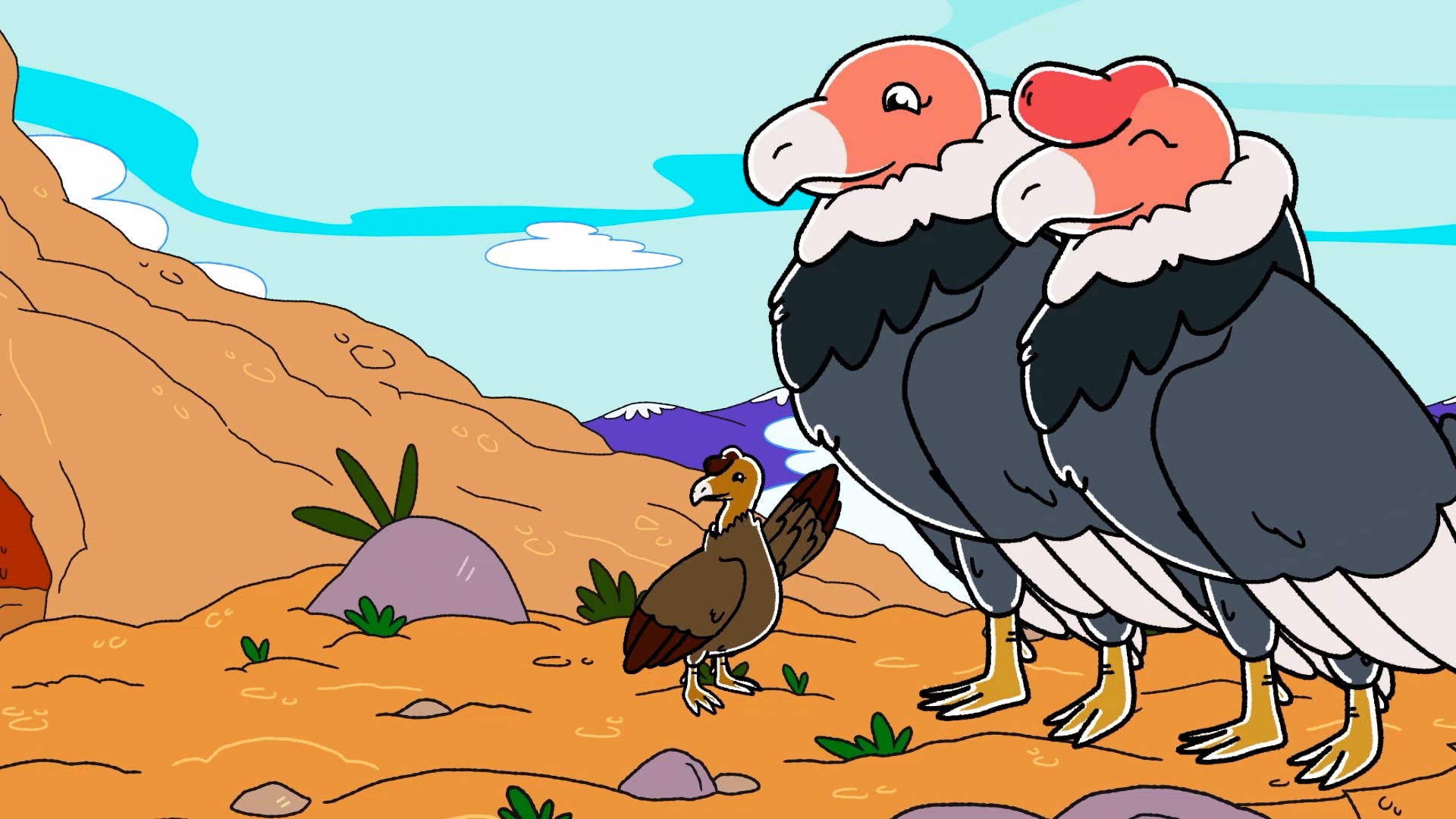 Cóndor de los Andes, series infantiles gratis, animales andinos, condor, series colombianas gratis