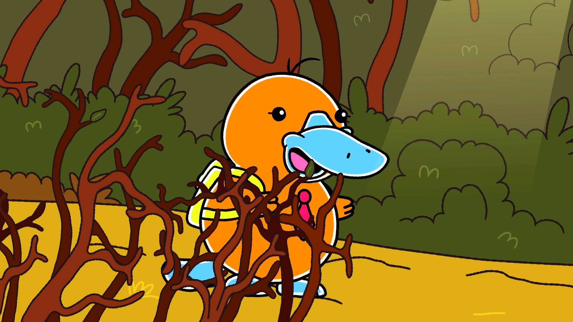 Ornitorrinco atrapado en la selva, hola flinko, mi señal, señal colombia, rtvcplay, series infantiles, animales andinos