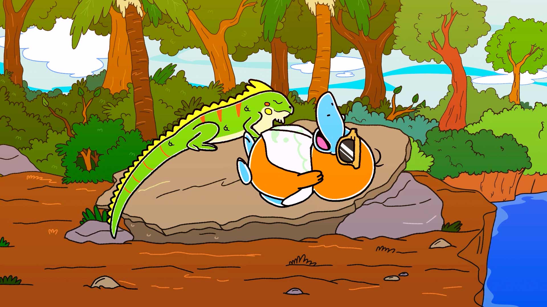 Ornitorrinco e Iguana animados, animales andinos, aprender sobre animales, series infantiles, series colombianas gratis, series online para niños, series colombianas gratis, series infantiles, aprender sobre animales