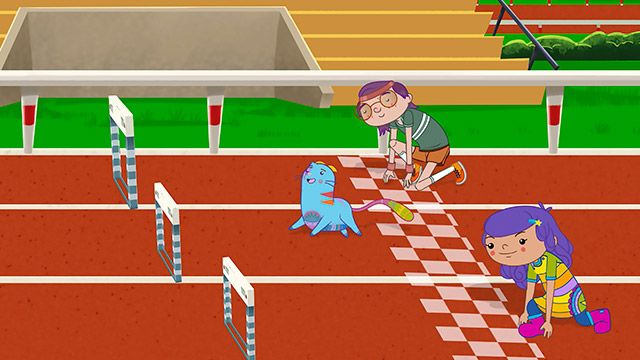 Carrera atlética, deportes, saltar, series online, series infantiles, series gratis, series de señal colombia, ver juani y gaton gratis