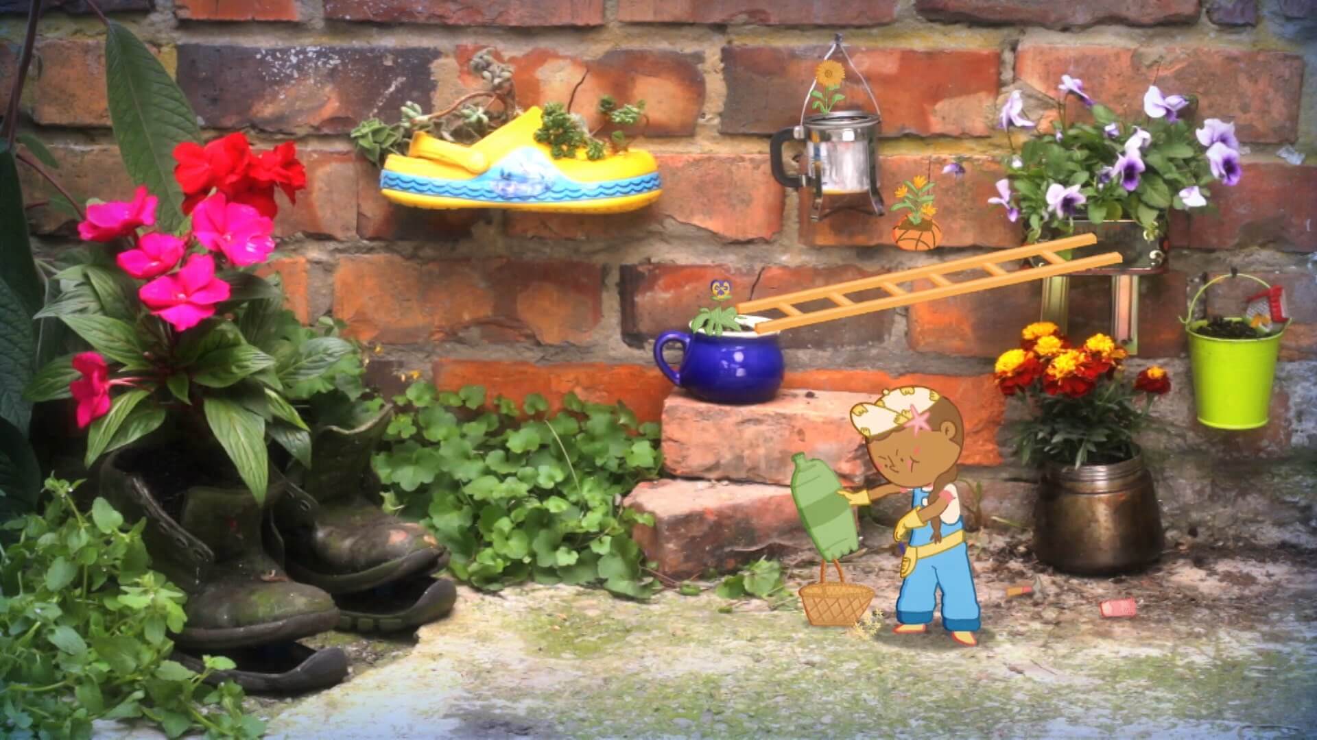 El jardín de Helen, activista ambiental, reciclaje, cuidar el medio ambiente, cronicas de niños, cuentos narrados por niños, ver cronicas elefantiles,series infantiles gratis, series grati, series online, series para niños 