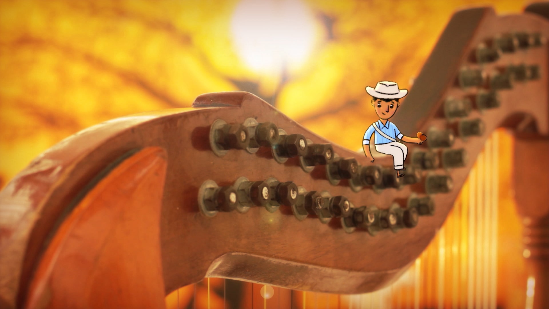 El arpa de Diego, imaginación musical, música, los niños y la música, cronicas de niños, cuentos narrados por niños, ver cronicas elefantiles,series infantiles gratis, series grati, series online, series para niños