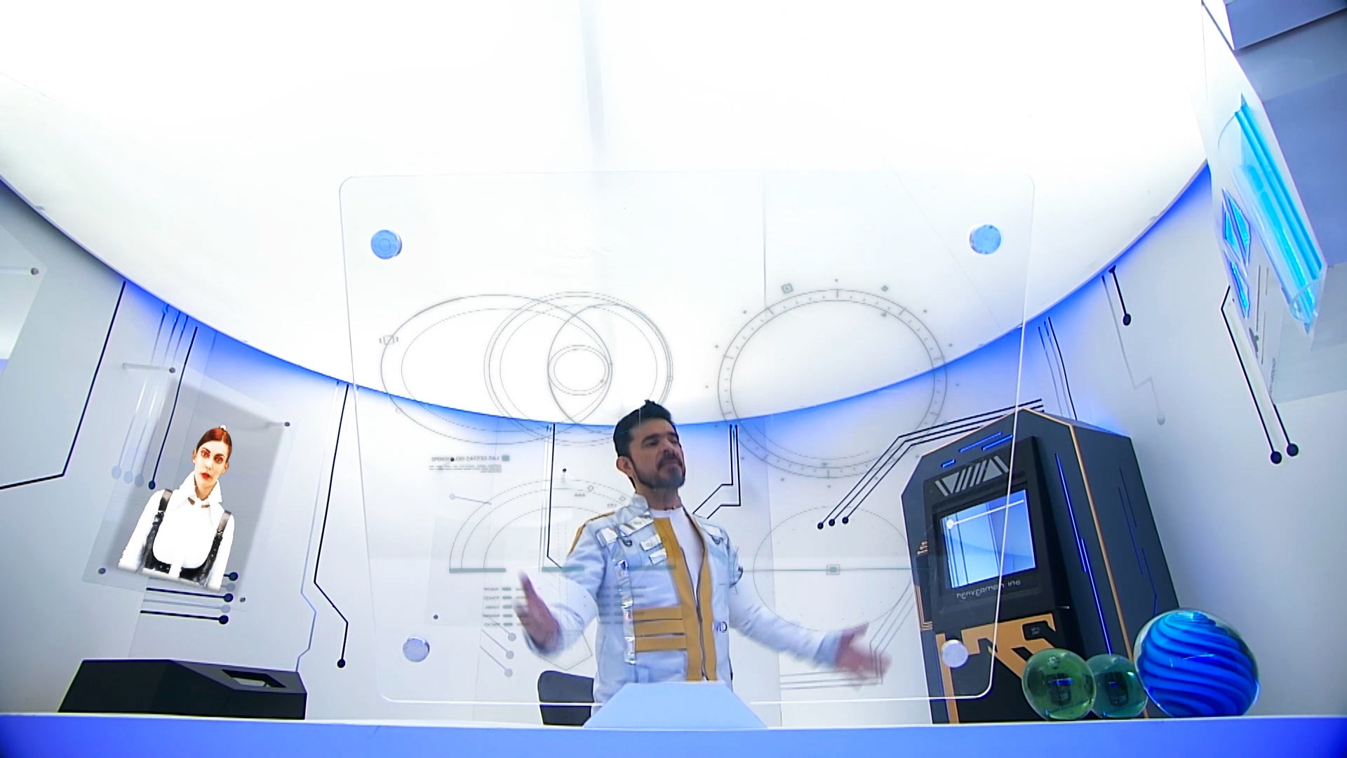 hombre en el puesto de mando