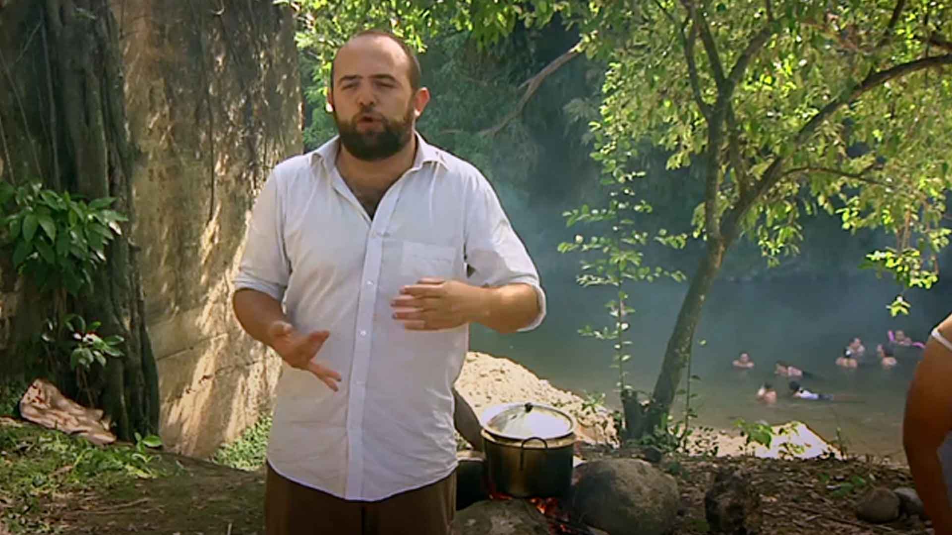 Santiago Rivas en paseo de olla