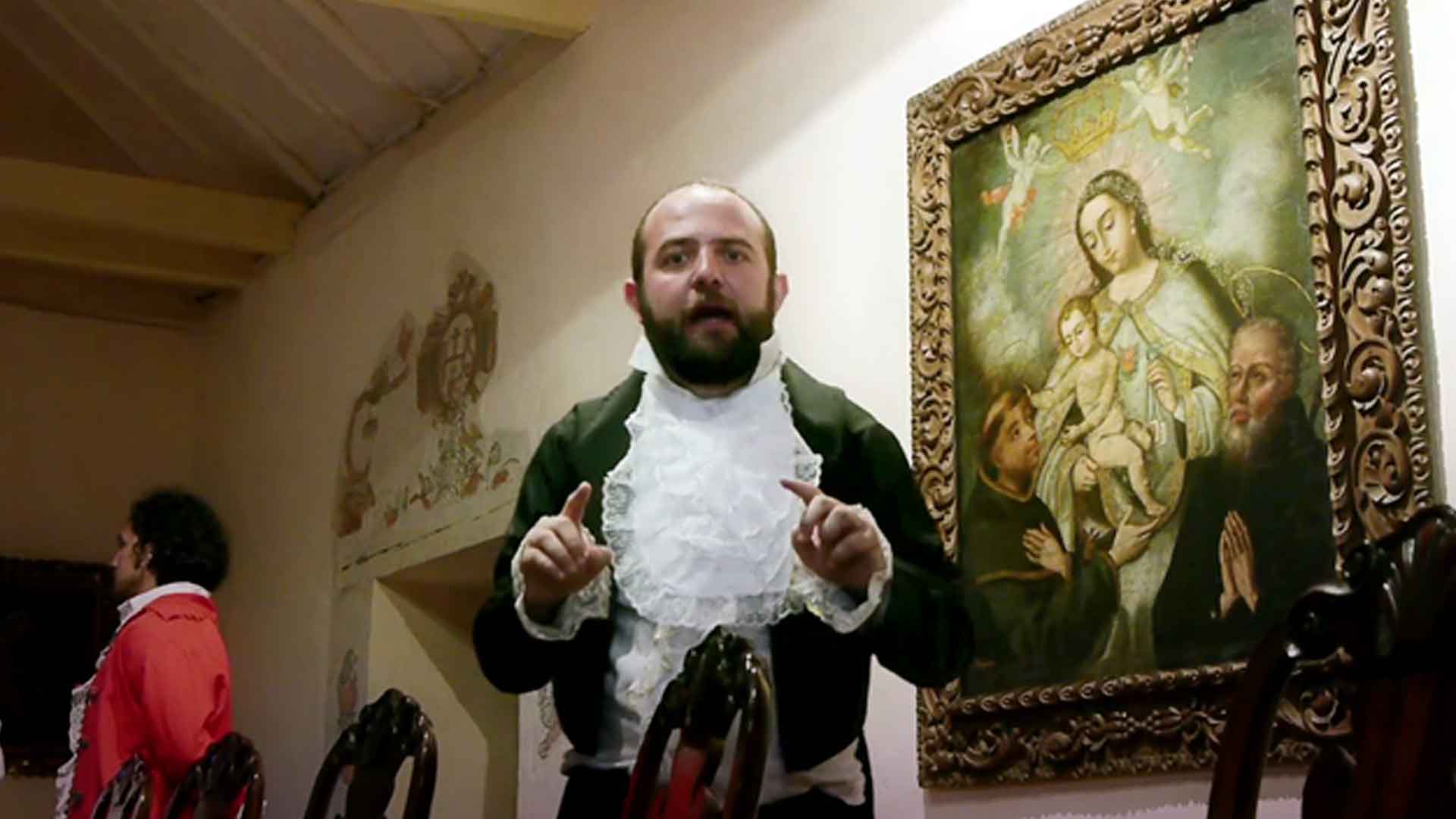 Santiago Rivas vestido de Español