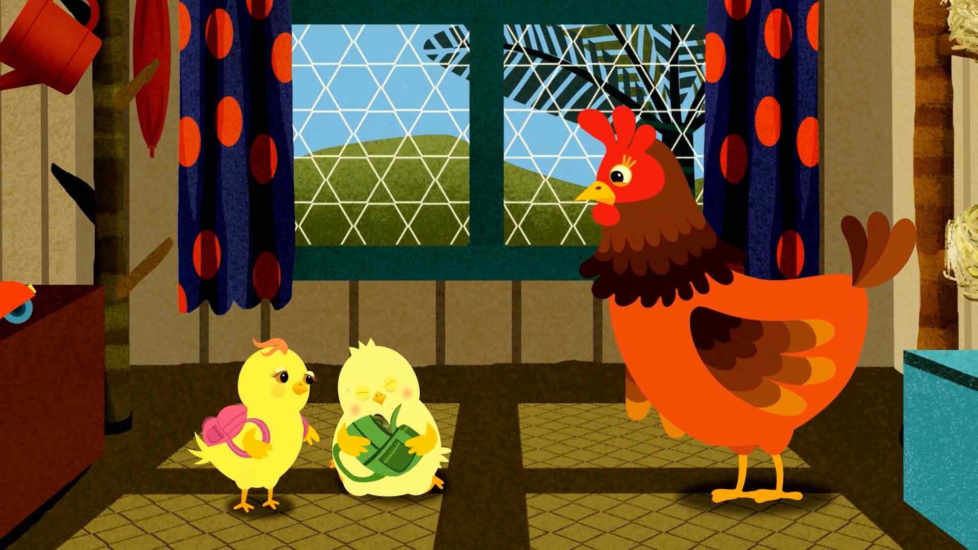 dar gracias, ayudar, tino el pollito enfermo,  Lolalá vamos a cantar, dibujos animados, historias infantiles, gallina y sus pollitos, karaoke, canciones infantiles, mariposas, ver lolala vamos a cantar gratis