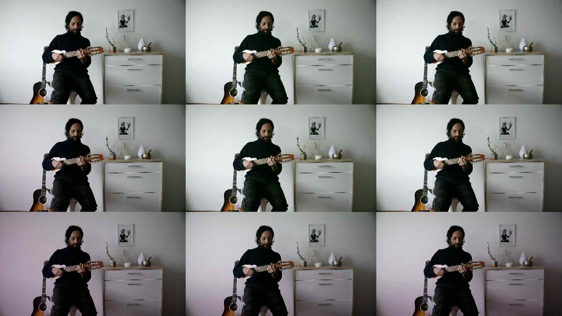 mosaico de la fotografía de un hombre, Encarta 98, Los Rolling Ruanas, Paula Pera y el fin de los tiempos, Soy Emilia y Surcos, musica colombiana, musica urbana, musica latina, artistas latinos