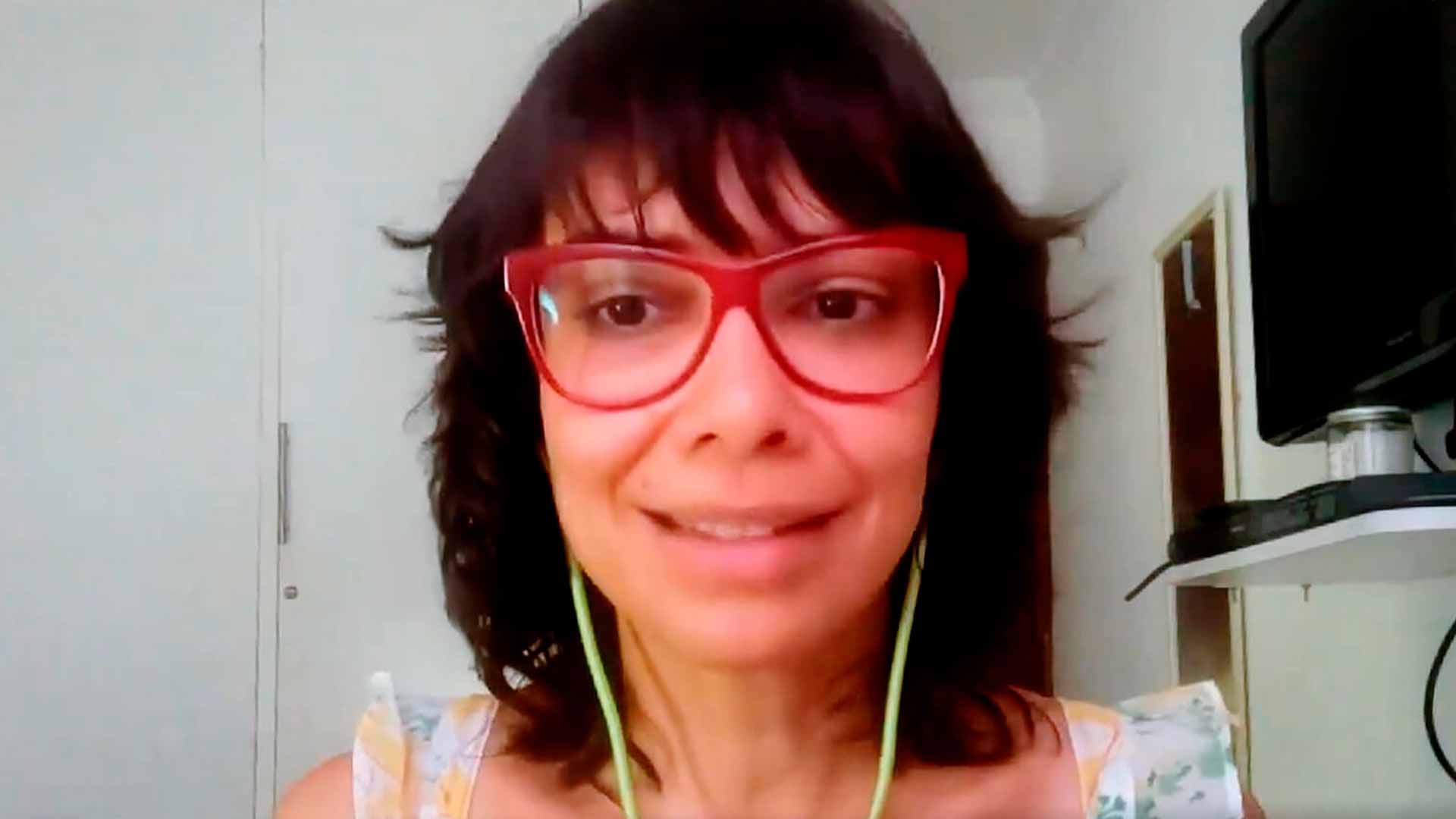 María Briganti, montajista de la película documental ¿A qué suenan tus ojos? 